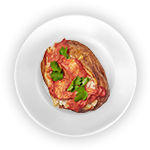 Baked Potato With Chicken Tikka 