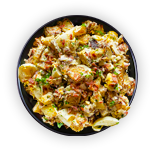 Baked Potato With Salad & Cheese 